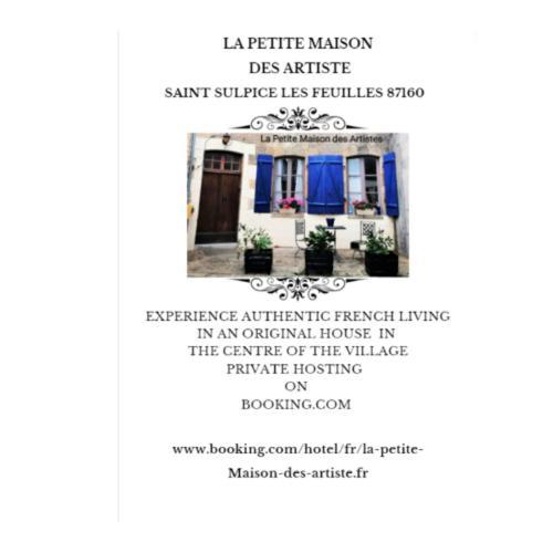 La Petite Maison Des Artiste Villa Saint-Sulpice-les-Feuilles Bagian luar foto